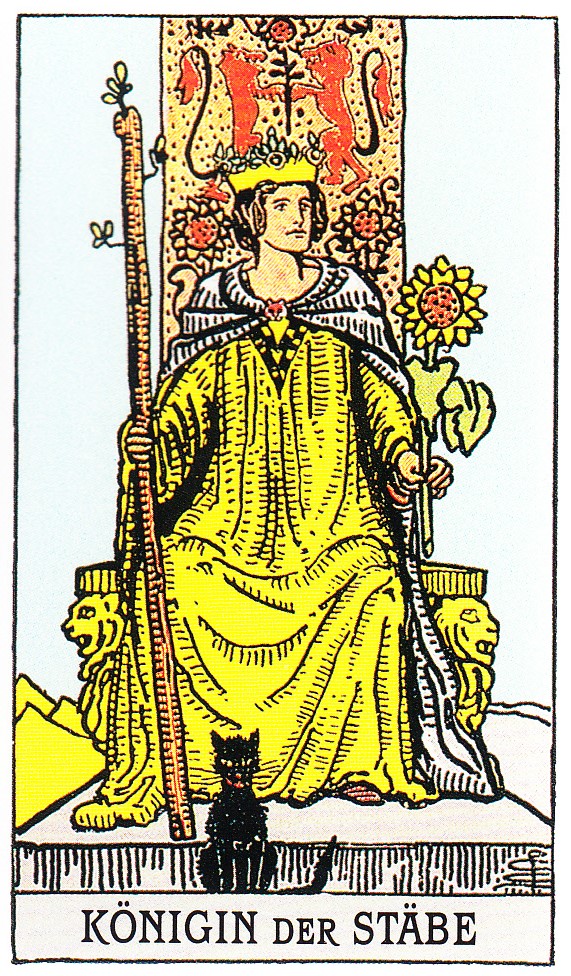 Tarot Tageskarte Königin der Stäbe